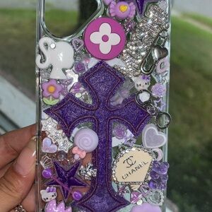 Purple Decorative Phone Case
